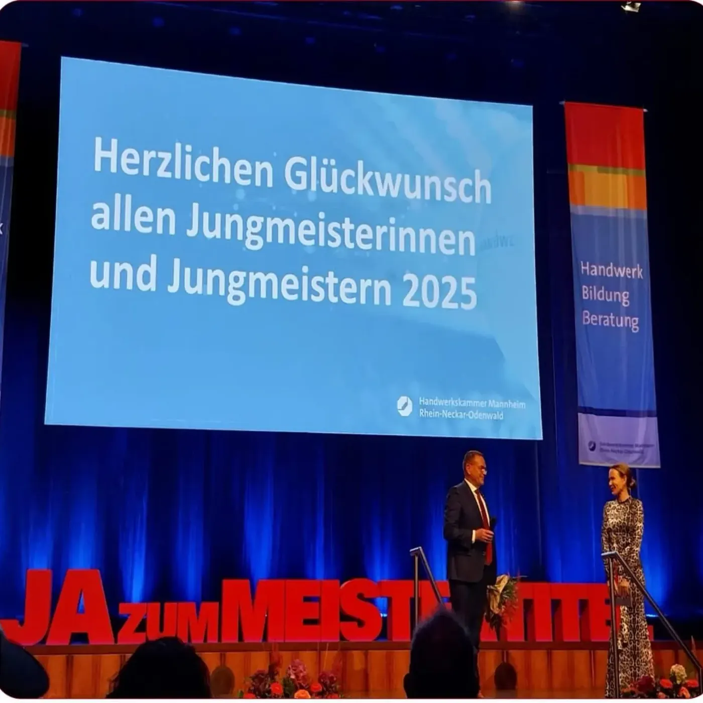 Meisterfeier der Handwerkskammer Mannheim Rhein-Neckar-Odenwald mit Gratulation an die Jungmeisterinnen und Jungmeister 2025